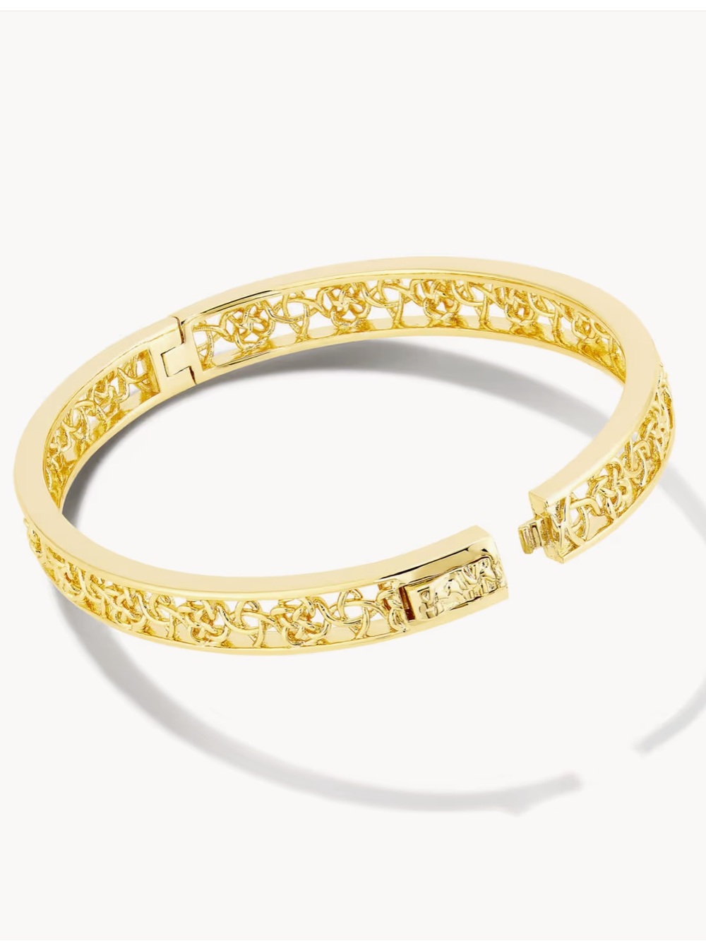 Kendra Scott Gold Kelly Bangle Bracelet - Picture 2 of 8